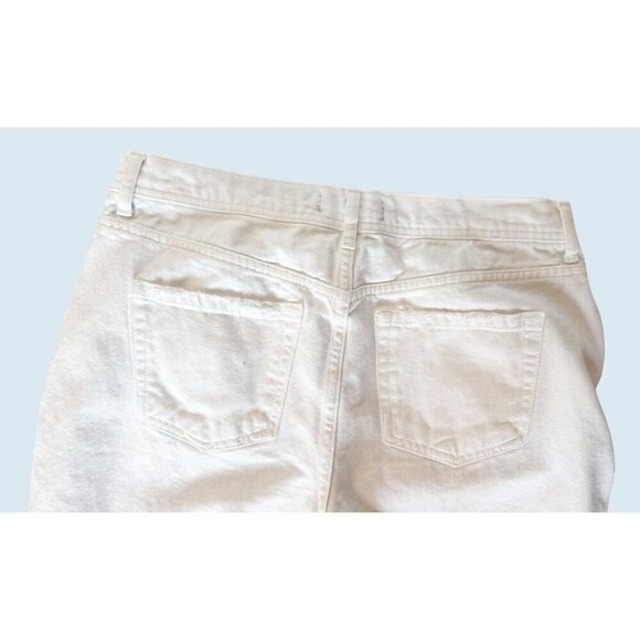 FREE PEOPLE / We the Free Maggie Mid Rise Straight Leg Busted Knee Jeans Sz 29 - Picture 6 of 7